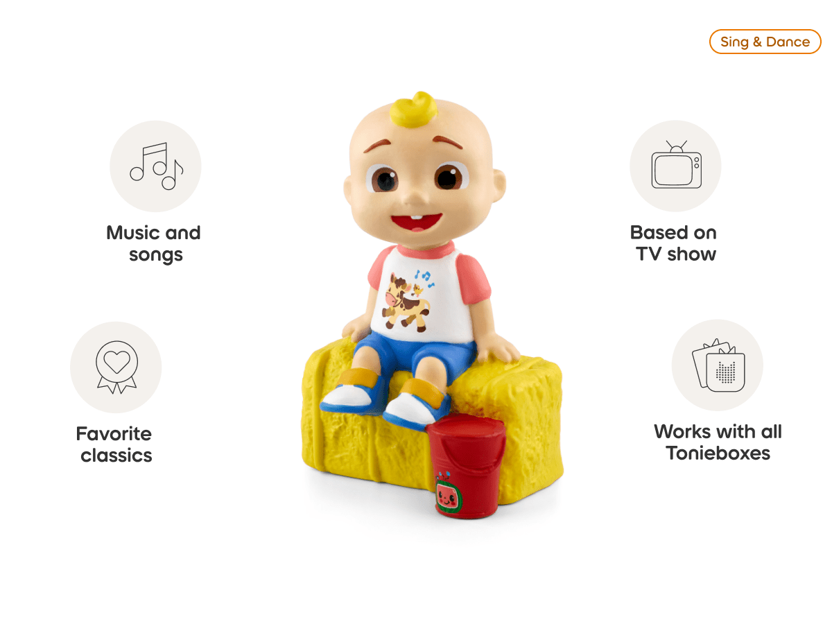 CoComelon Outdoor Adventures with JJ Tonie audio figurine, inspiring audio journeys and imaginative play