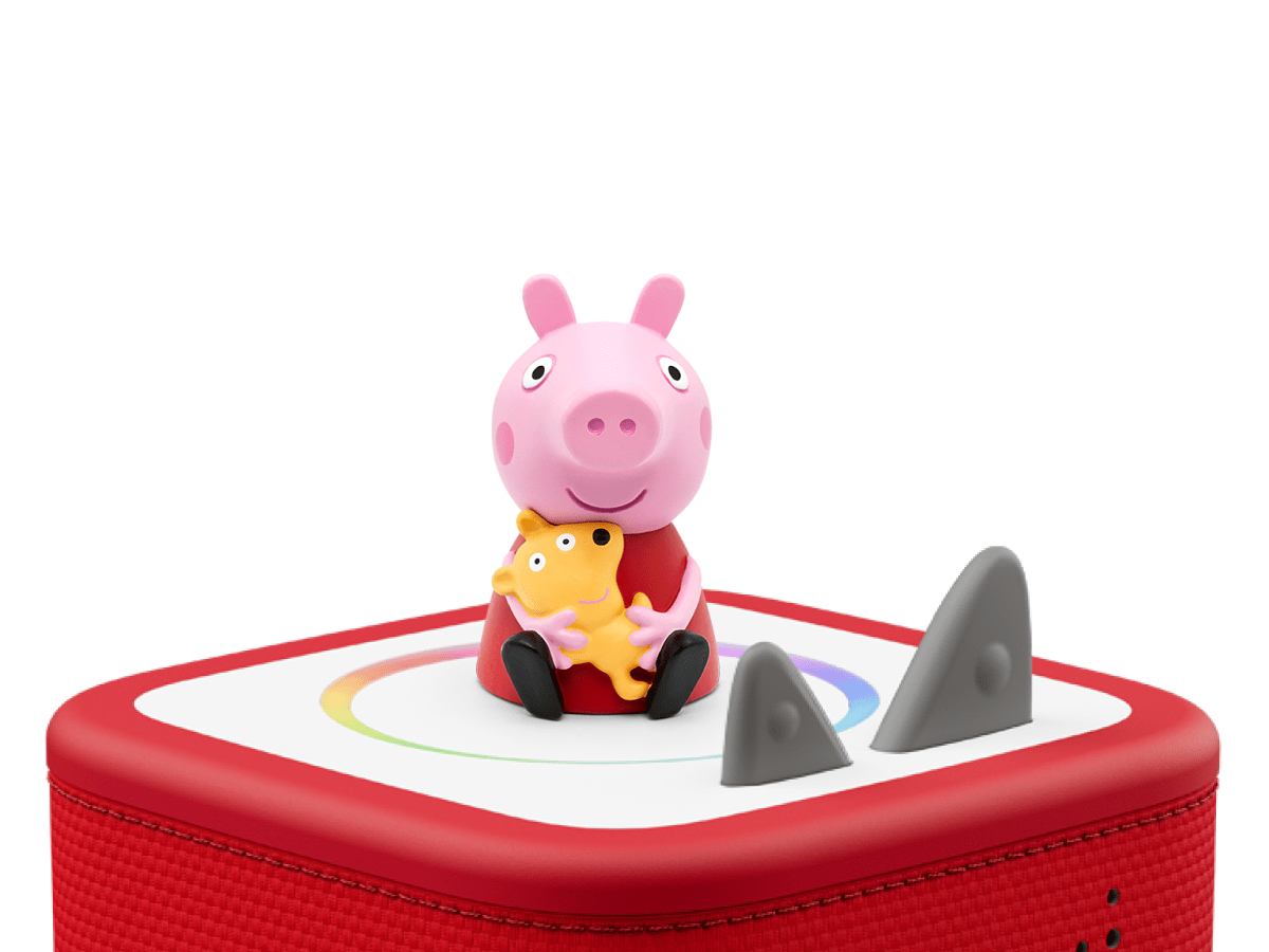 On the Road with Peppa Pig on a red Toniebox 2 ready to play audio stories and songs