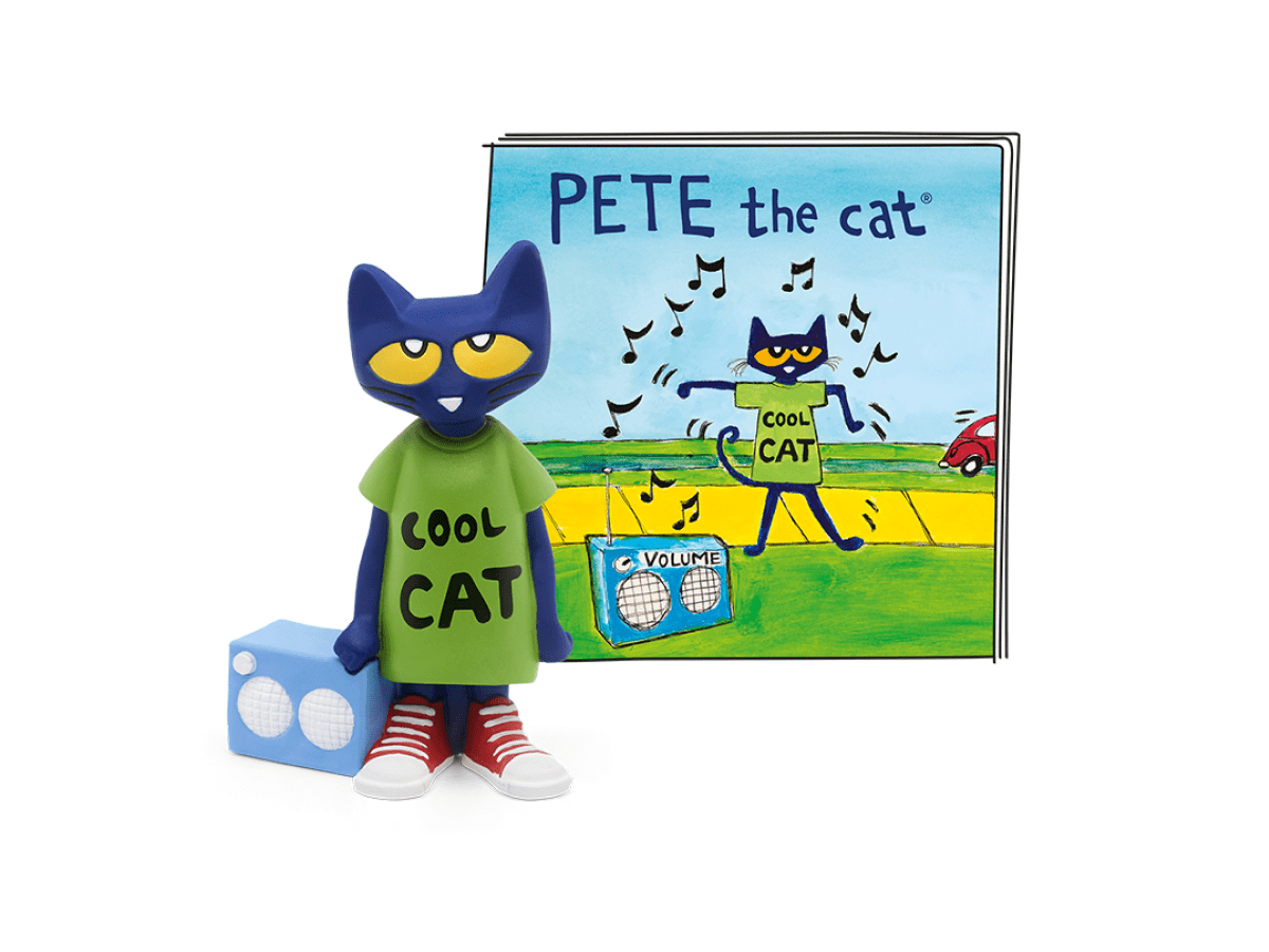 Pete the Cat Tonie with a branded content card
