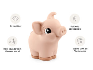 My First Tonies Pig Audio Figurine, A My First Tonie That Is Soft And Squeezable For Kids 1+