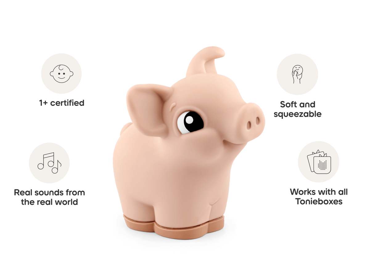 My First Tonies Pig Audio Figurine, A My First Tonie That Is Soft And Squeezable For Kids 1+