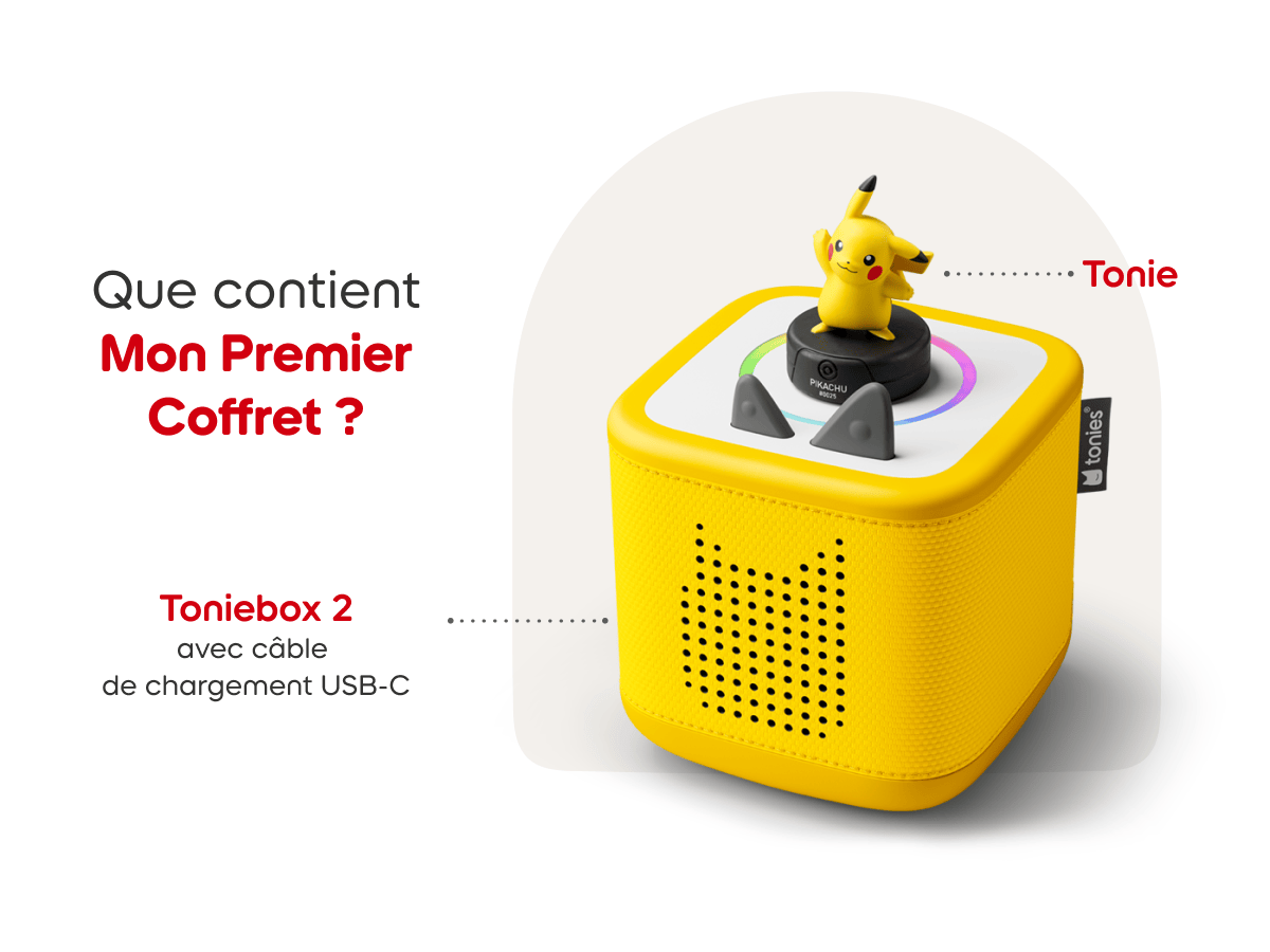 Pokémon Pikachu Toniebox 2 Starter Set - Lightning Yellow (Français)