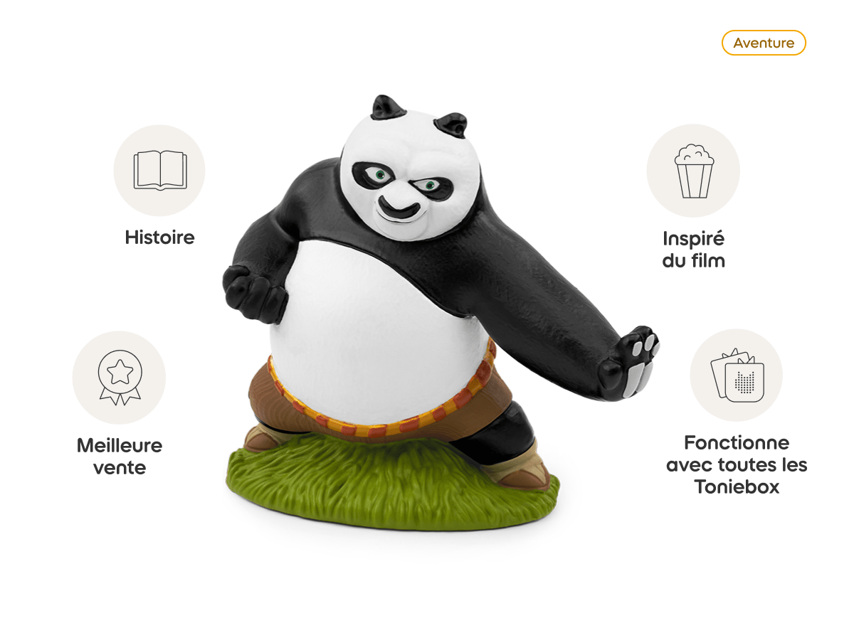 Kung Fu Panda Tonie (French) Tonie audio figurine from the aventure category, inspiring audio journeys and imaginative play