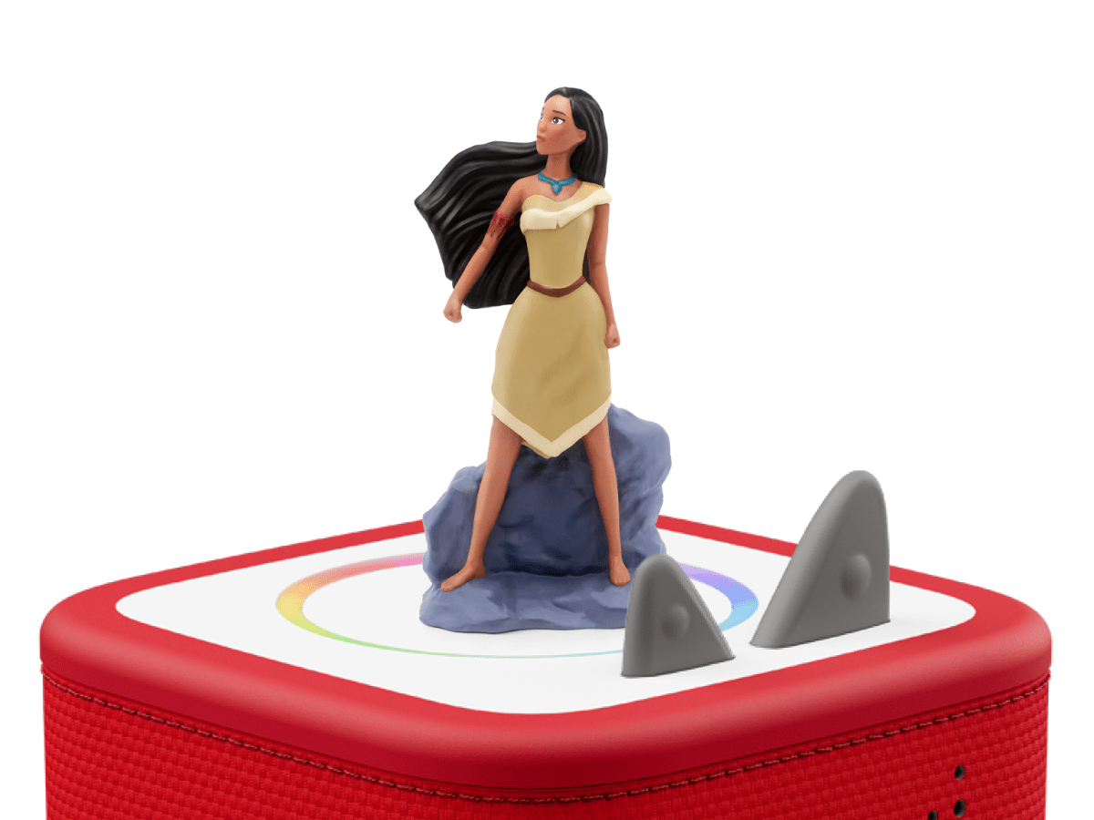 Disney Pocahontas Tonie on a Red Toniebox