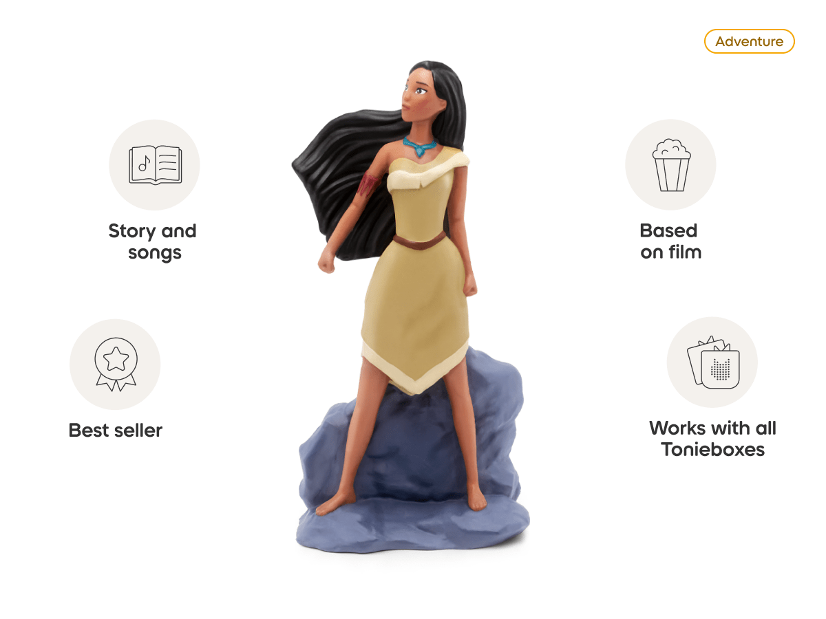 Disney Pocahontas Tonie audio figurine, inspiring audio journeys and imaginative play