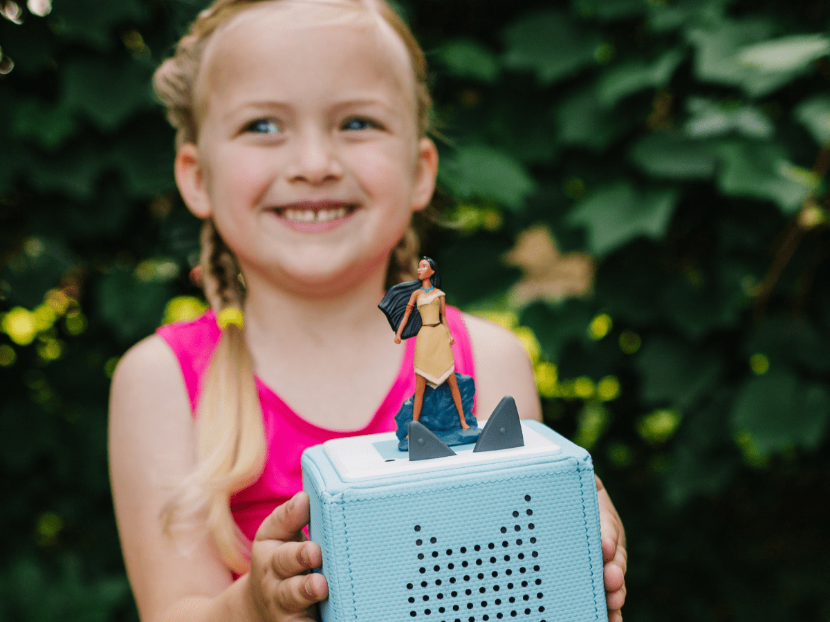 Child Playing With Disney Pocahontas Tonie