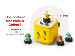 Pokémon Toniebox 2 bundle  - Lightning Yellow includes a Toniebox 2 and 4 Pokemon Tonies