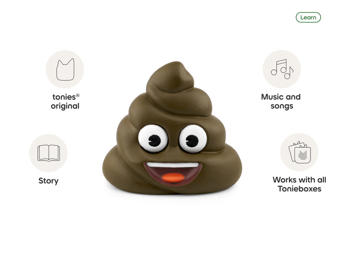 Potty Training tonie audio figurine, inspiring audio journeys and imaginative play
