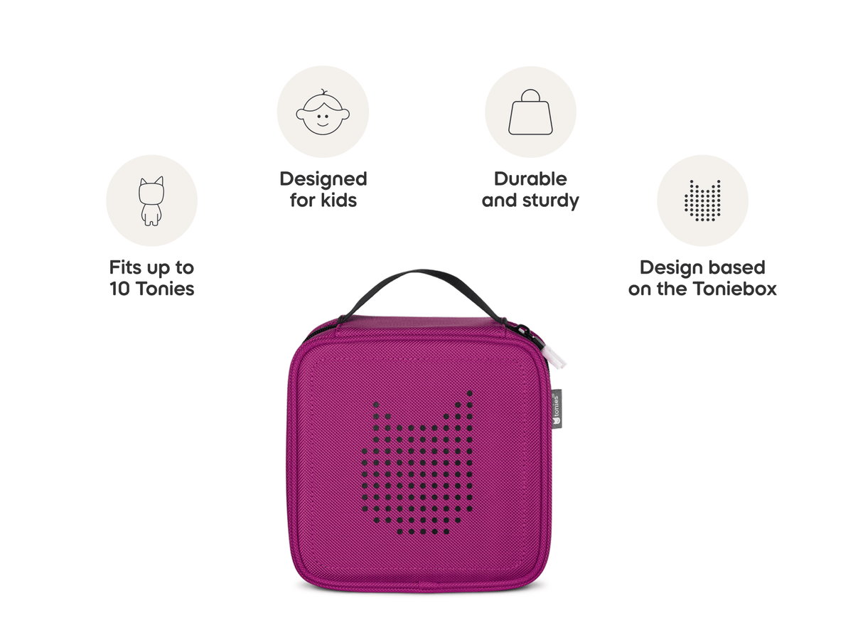 features of tonies carrying case for tonies in purple