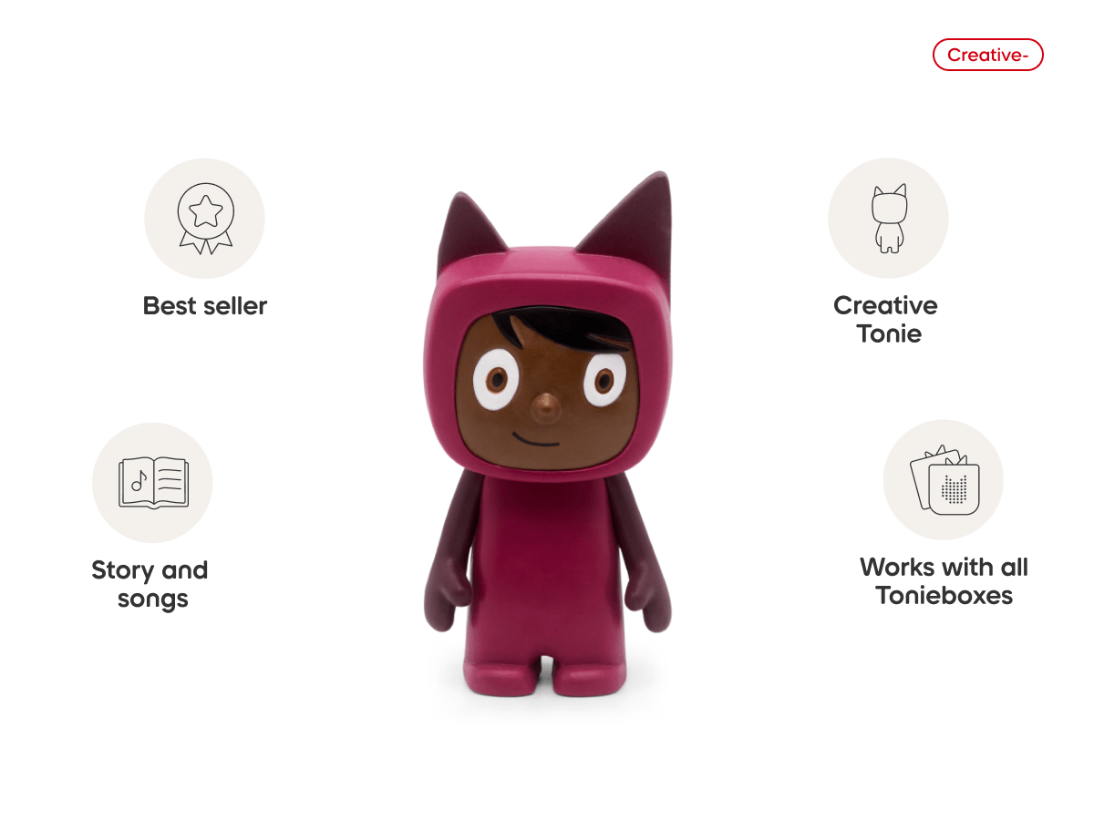 Creative-Tonie Purple Dark audio figurine, inspiring audio journeys and imaginative play