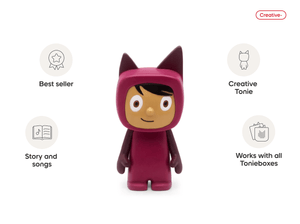 Creative-Tonie Purple Medium audio figurine, inspiring audio journeys and imaginative play