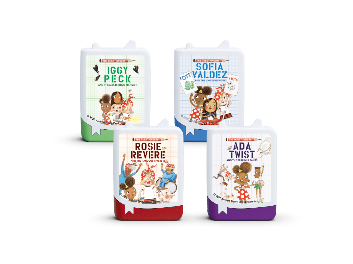 questioneers qudiobook tonies audio figurine for the Toniebox, which plays audio content