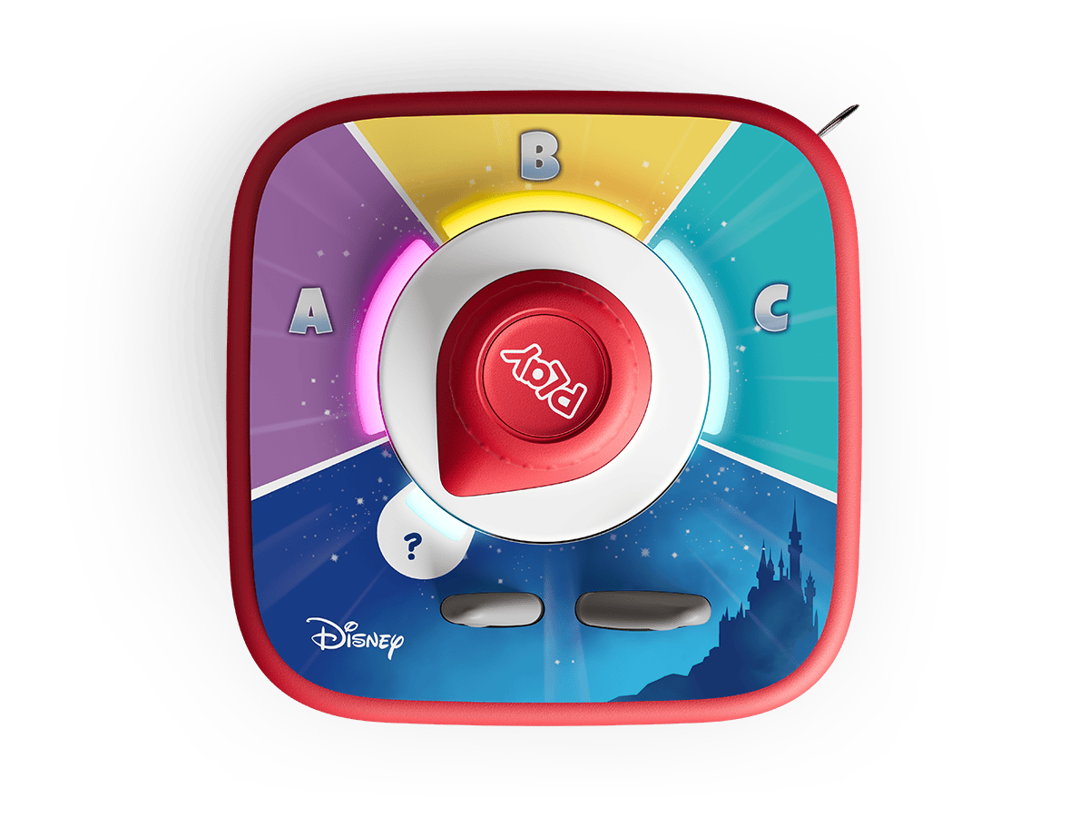 Top view of Tonieplay Disney: Quiz Kingdom Game (French) and Tonieplay Controller