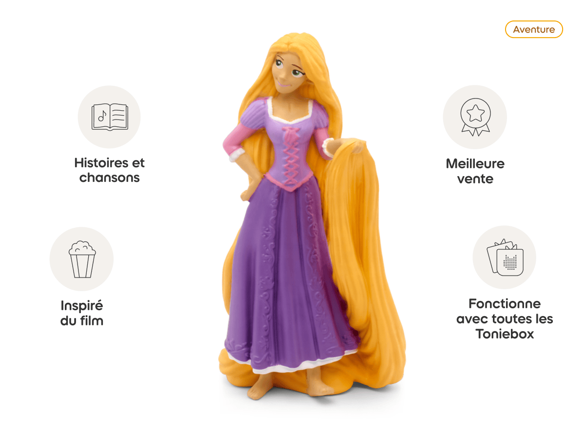 Disney Raiponce Tonie (Français) audio figurine, inspiring audio journeys and imaginative play
