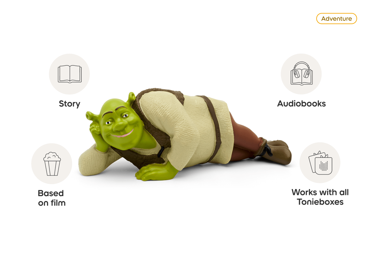 Shrek Tonie audio figurine, inspiring audio journeys and imaginative play