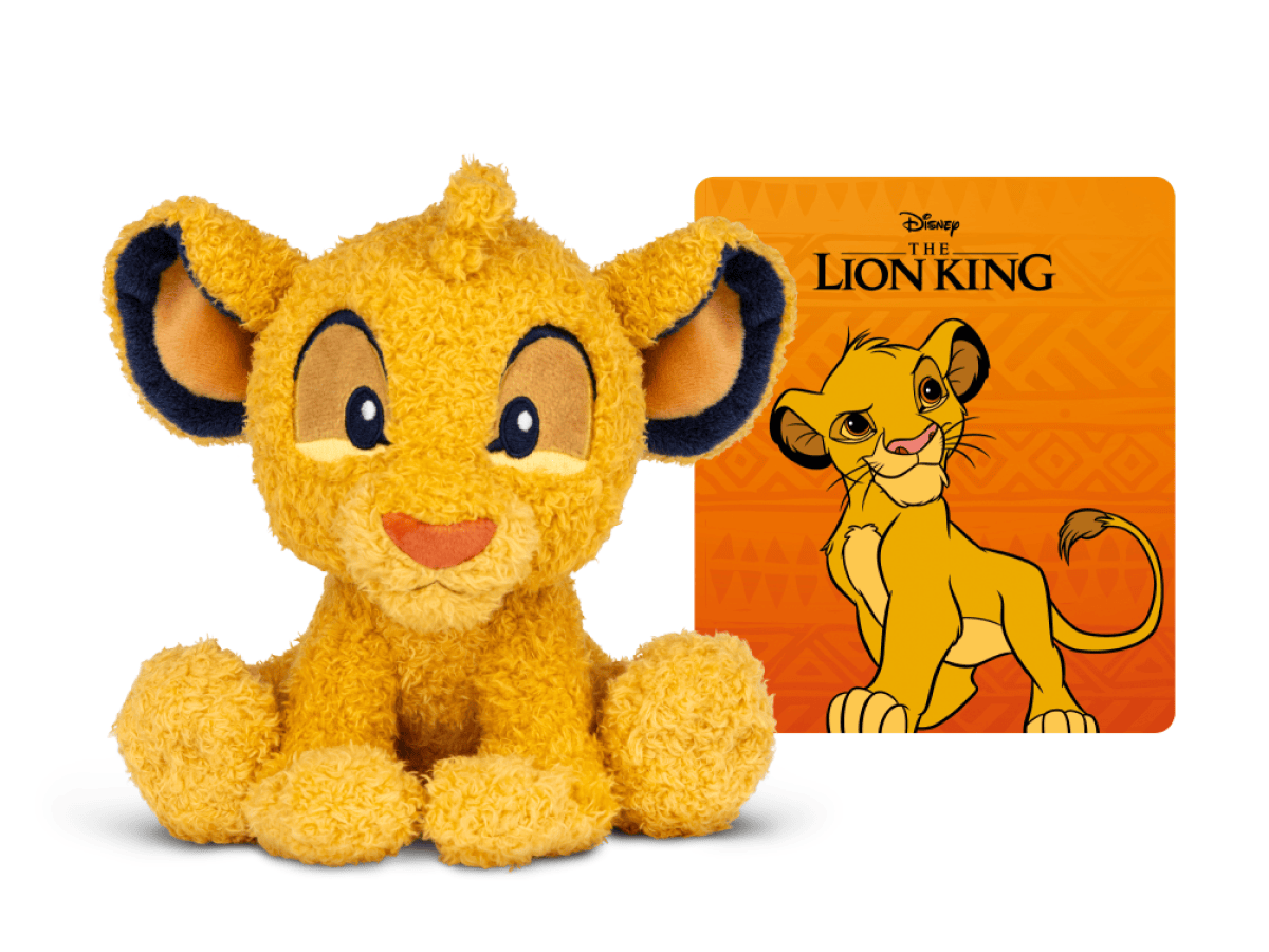 Cuddle Tonie-Disney Simba (French) Tonie audio figurine with content illustration