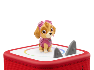 PAW Patrol Skye Tonie  on a red Toniebox 2 ready to play audio stories and songs