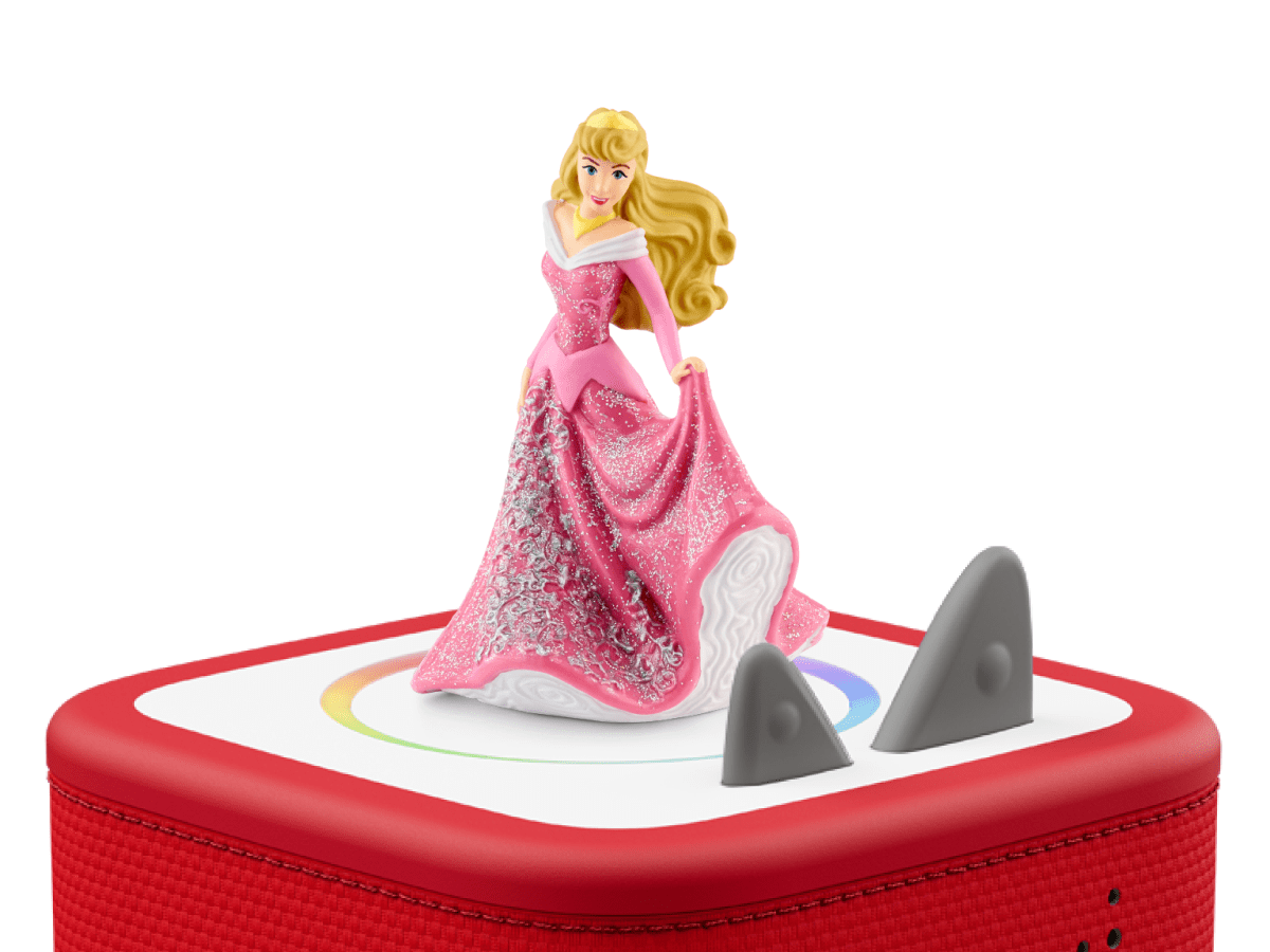 Disney Sleeping Beauty Tonie on a Red Toniebox