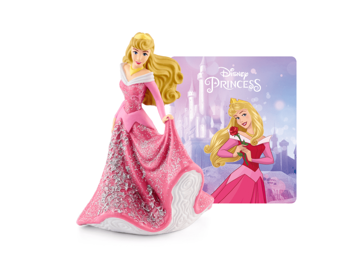 Disney Sleeping Beauty Tonie with a branded content card