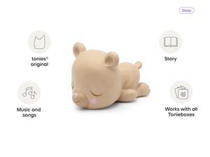 Sleepy bear audio figurine, inspiring audio journeys and imaginative play