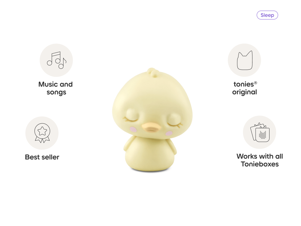 Sleepy Duck audio figurine, inspiring audio journeys and imaginative play