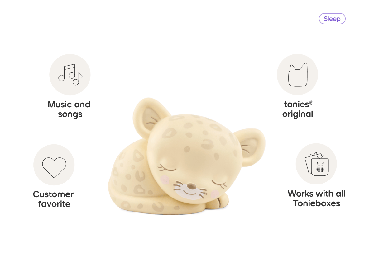 Sleepy Jaguar- Lullabies from the Sleepy Jungle Tonie audio figurine from the sleep category, inspiring audio journeys and imaginative play