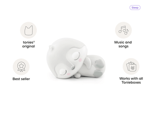 Sleepy penguin audio figurine, inspiring audio journeys and imaginative play