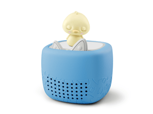 Toniebox Lite, an audio player for kids with Sleepy Duck Tonie audio figurine and blue cover