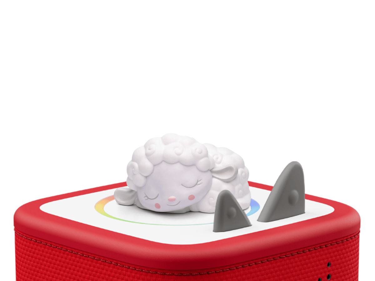 Sleepy Sheep: Lullabies From the Sleepy Meadow Tonie on a Red Toniebox