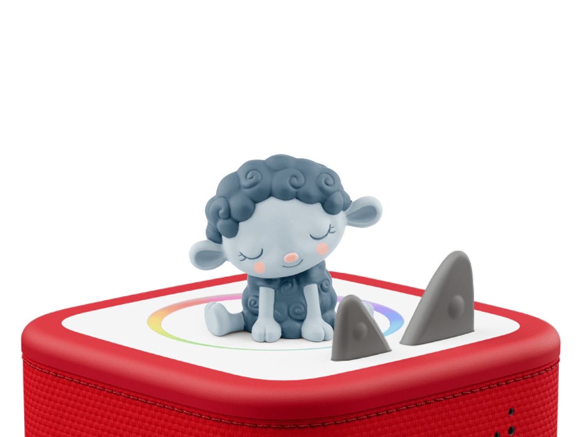 Sleepy Sheep: Lullabies from the Meadow Tonie on a Red Toniebox