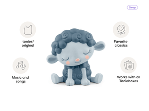 Sleepy Sheep Lullabies from the Meadow Tonie audio figurine, inspiring audio journeys and imaginative play