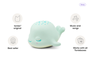 Sleepy whale audio figurine, inspiring audio journeys and imaginative play