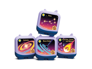 Space Explorers Club 2 Pocket Tonies stacked together displaying the full set available