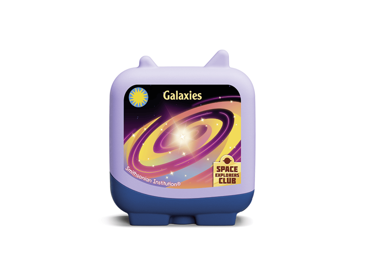 Galaxies Space Explorers Club 2 Pocket Tonies for the Toniebox, which plays audio content