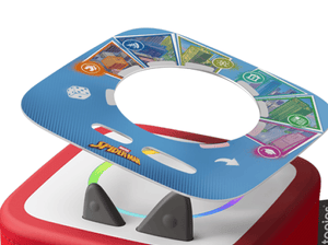 Tonieplay Marvel Spider-Man Neighborhood Disc on a red Toniebox 2 an audio player for kids