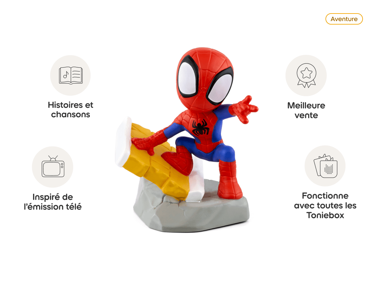 Marvel Spidey Et Ses Amis Extraordinaires: Spidey Tonie (Français) audio figurine, inspiring audio journeys and imaginative play