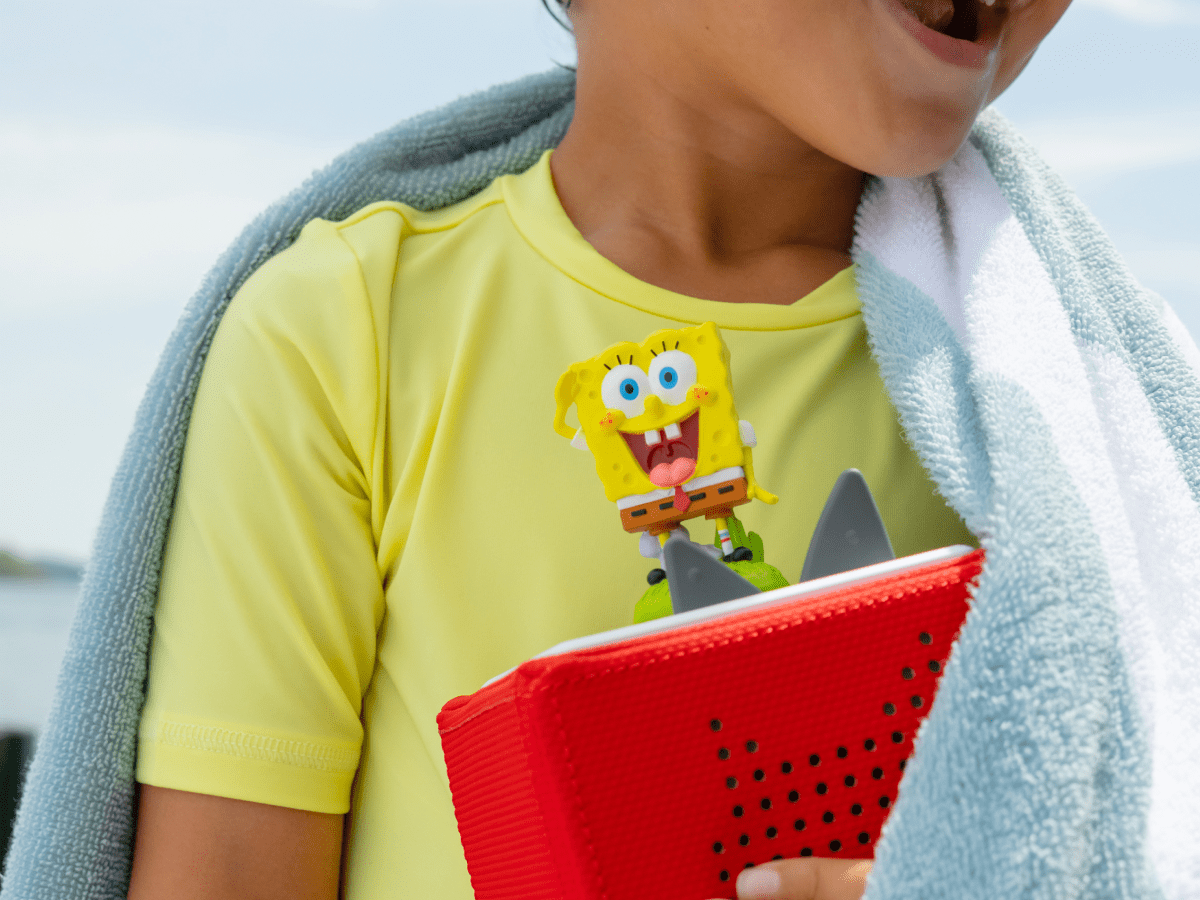 Child Playing With Spongebob Squarepants Tonie