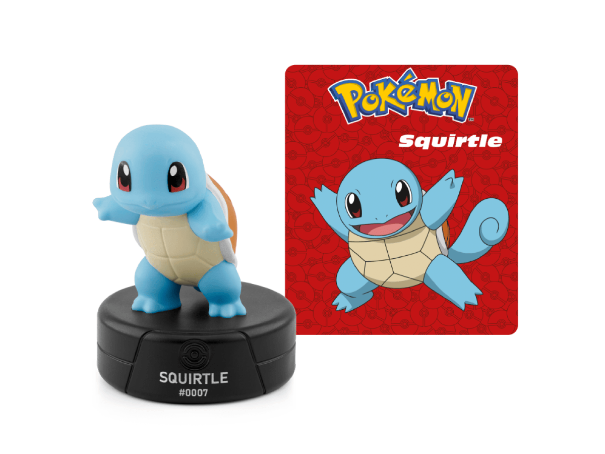 Pokémon Squirtle Tonie audio figurine with content illustration