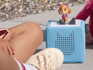 Child Playing With Paw Patrol Skye Tonie Audio Figurine And Toniebox 2
