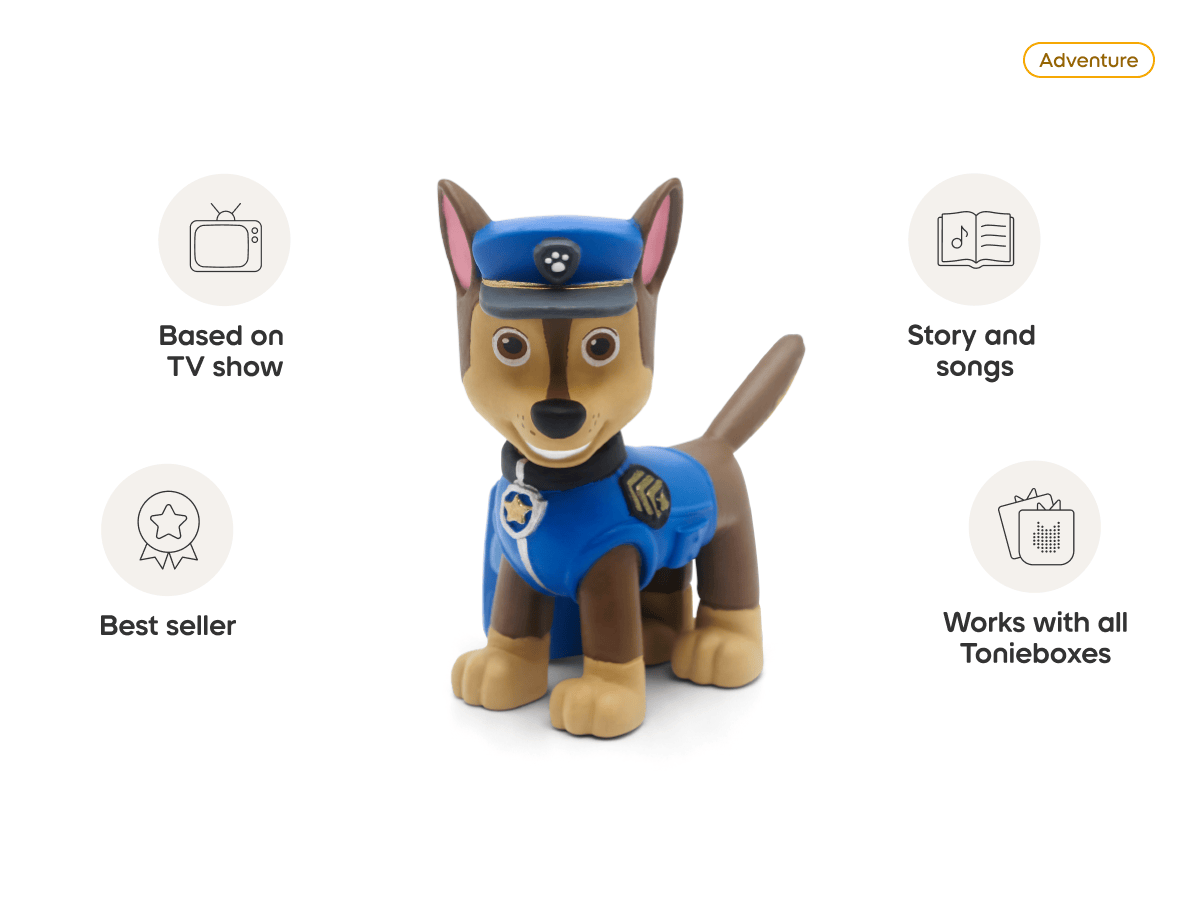 PAW Patrol: Chase Toniebox 2 Starter Set - Sunset Red (Bilingual PAW Patrol: Chase Toniebox 2 Starter Set - Sunset Red (Bilingual