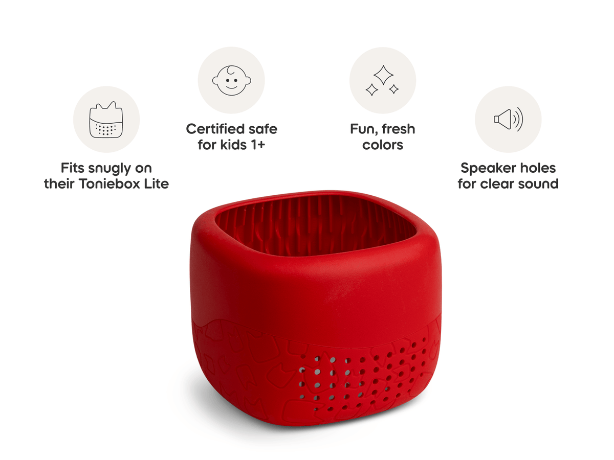 Housse Toniebox Lite : Rouge coucher de soleil