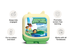 sunspeed explorers audio figurine, inspiring audio journeys and imaginative play