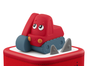 My First Tonies - Construction Set Excavator on a red Toniebox 2 rated for ages 1+