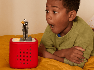 Child Playing With Disney The Nightmare Before Christmas Tonie Audio Figurine And Toniebox 2