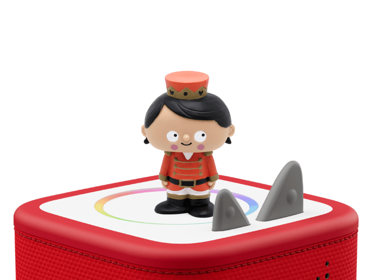 Favorite Masterpieces: The Nutcracker Tonie on a Red Toniebox