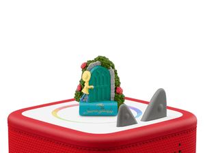 The Secret Garden Tonie on a red Toniebox 2 ready to play audio stories and songs