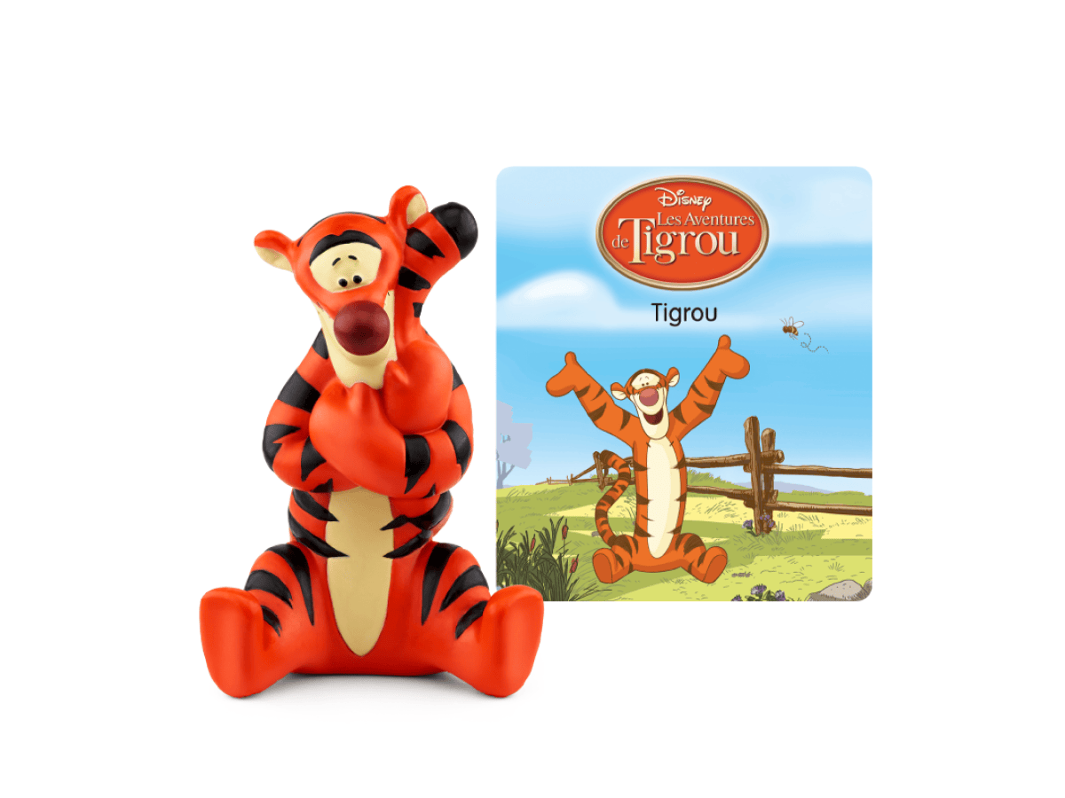 Disney- Winnie the Pooh - Tigger (French) Tonie audio figurine with content illustration