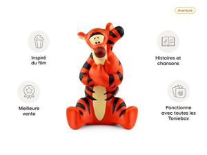 Disney- Winnie the Pooh - Tigger (French) Tonie audio figurine from the aventure category, inspiring audio journeys and imaginative play