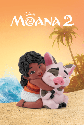 Disney Moana 2 Tonie on a beach landscape