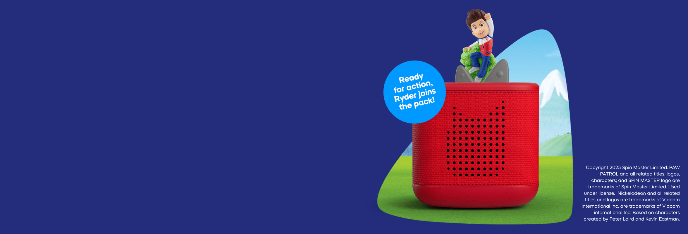 Ryder Tonie with red Toniebox 2